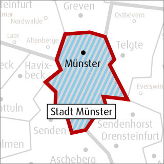 Verbreitungsgebiet Stadtausgabe Münster